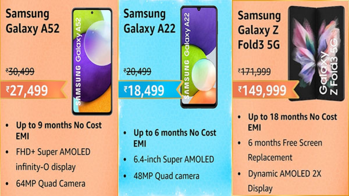 Amazon Great Indian Festival Sale 21 We Made A List Of Great Deals On Samsung Phones Gizbot News