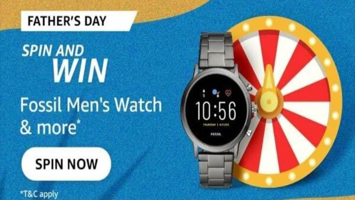 Amazon Father's Day Spin And Win Quiz 
