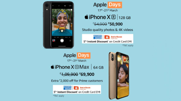 Amazon Apple Days Sale Discounts And Offers On Iphones Gizbot News