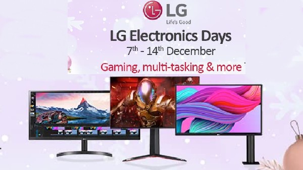 Amazon Lg Electronics Days Sale Special Discount Offers On List Of Best Lg Monitors Gizbot News