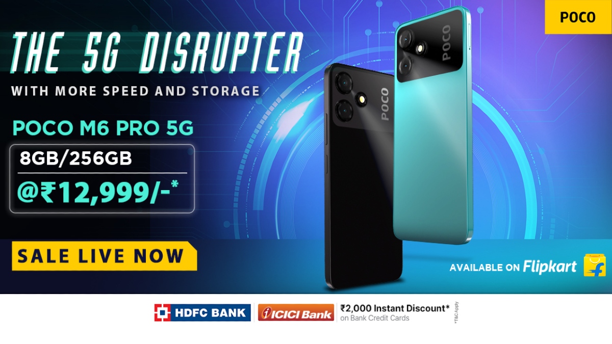 Poco M6 Pro 5G New 8GB/256GB Configuration Launched in India: Check ...
