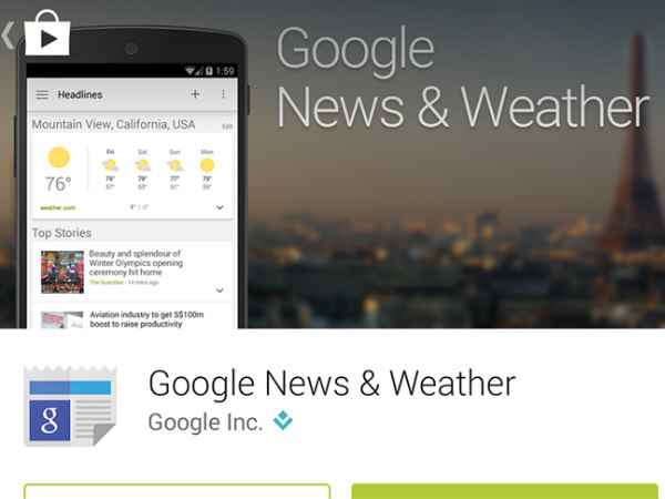 Google News Weather App Receives A Ui Enhancing Update Gizbot News